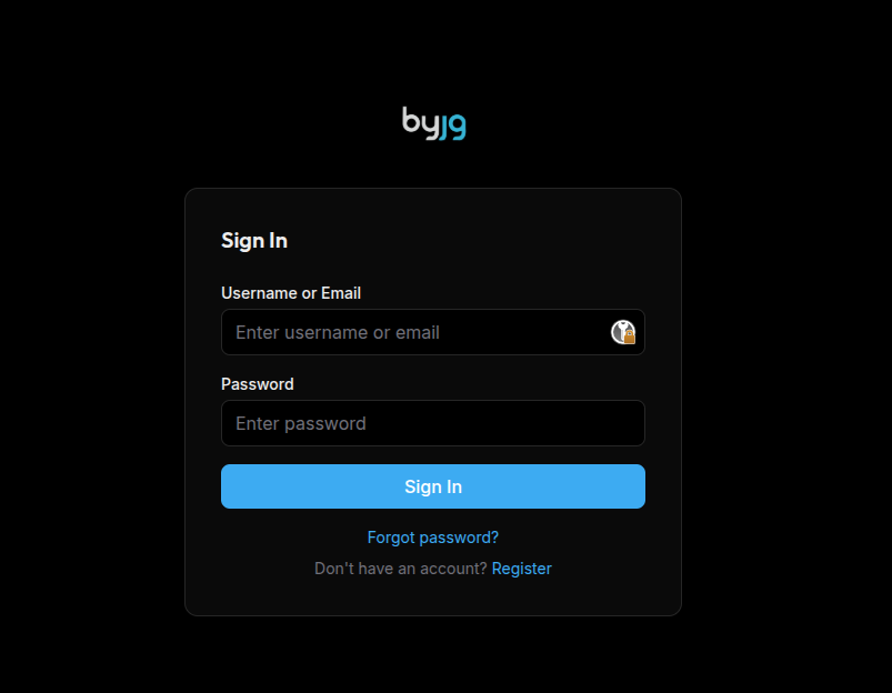 Novo Login